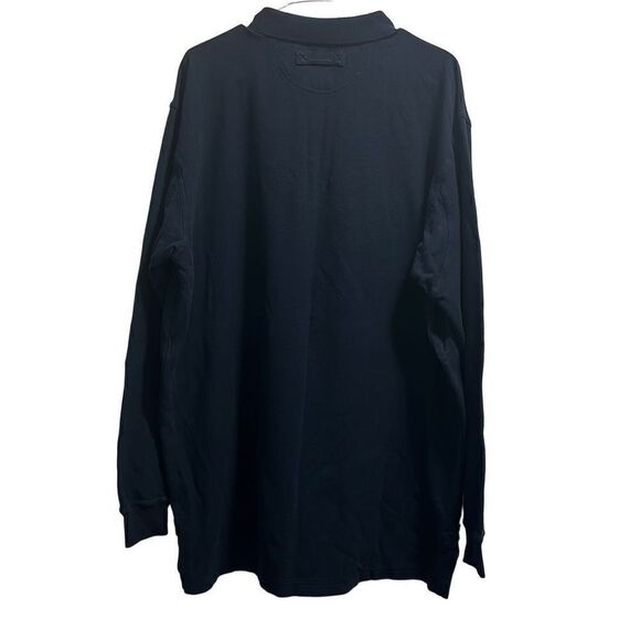 Duluth Blue Long Sleeve Polo Size Large Tall (LT) - Picture 2 of 4